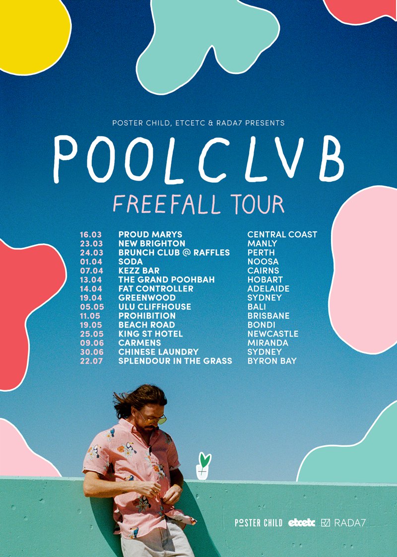 POOLCLVB (Freefall Tour / Poster)