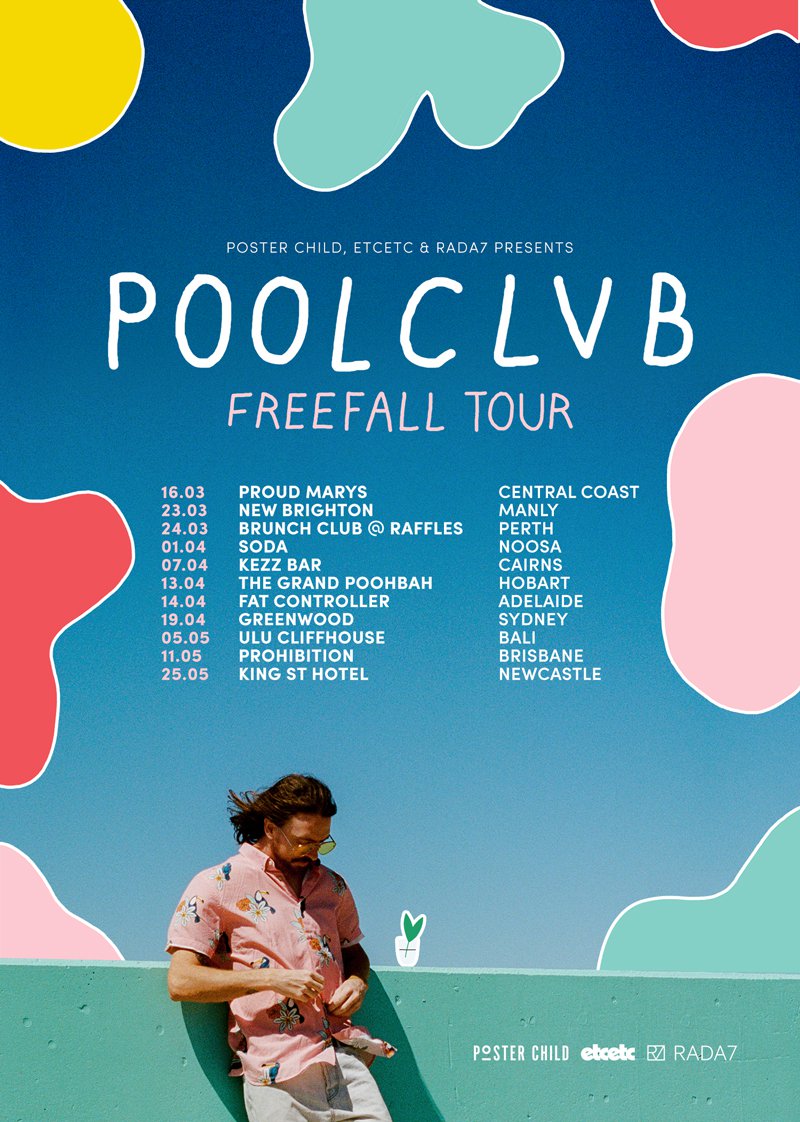 POOLCLVB (Freefall Tour / Poster)